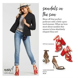 NEW CAbi tiptoe heel sandal size 7.5